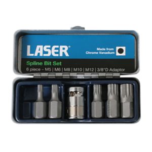 Spline Bit Set - 3/8"D 6pc