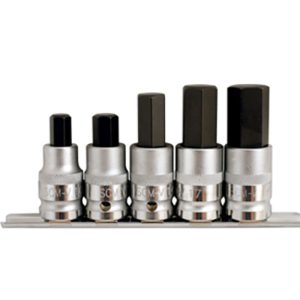 Hex Bit Set MM 1/2"D 5pc
