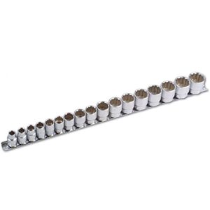 Socket Set Bi-Hex 3/8"D 17pc