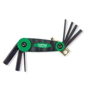 Folding Hex key set 7Pc 2.5-10mm