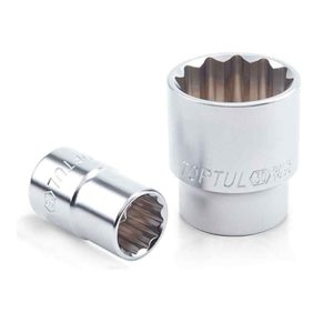 3/4"Dr socket satin 12pt x 46mm