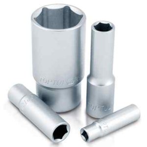 1/2"Dr deep socket Satin 6pt x 10mm