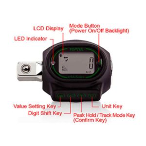 Digital Torque Adapter 1/2(F)-1/2(M) 40-200Nm