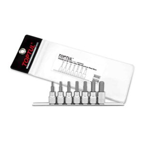 8PCS 3/8" Dr. Star Bit Socket Rail Set