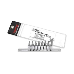 8PCS 1/4" Dr. Star Bit Socket Rail Set