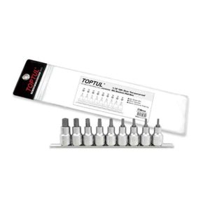 9PCS 1/2" Dr. Star TPX Bit Socket Rail set