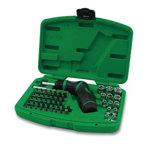 54Pce pistol grip ratchet screwdriver set