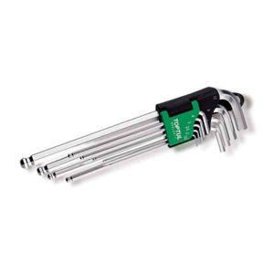 9Pce XLong Ball Hex Key Set 1.5-10mm