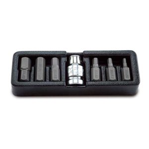 7Pc 1/2"Dr hex and bit holder set