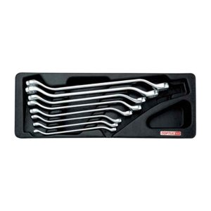 Double Ring Offset Spanner Tray 8Pc 6-22mm