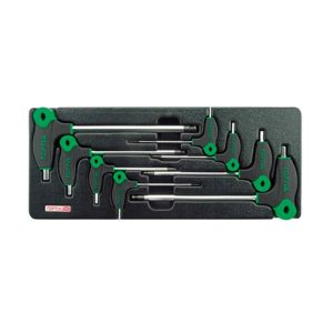 8Pc T- Handle Hex Key Tray 2-10mm