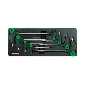 8Pc T- Handle Star Key Tray T10-T50