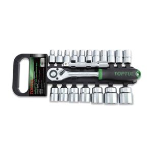 20PCS 1/2"DR. 6PT Socket Rail Set