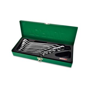 Double ring offset spanner set 8Pc 1/4 - 7/8"