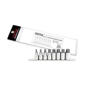 8pce 1/2"Dr Hex bit socket rail set AF