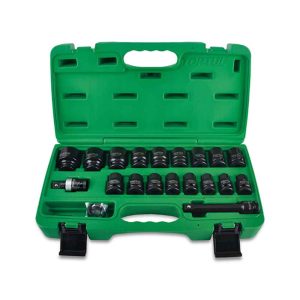 1/2" Dr. Flank Impact Socket Set 27Pc