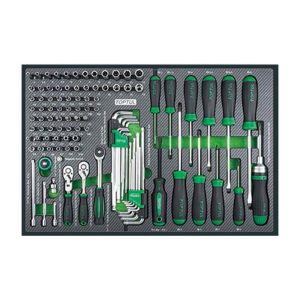 114P 1/4" Dr Socket Key Wrench & S.driver set