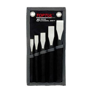 Flat Chisel Set in wallet 5Pc