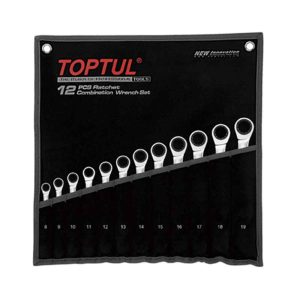 Ratchet Combination Spanner Set 12Pc 8-19mm
