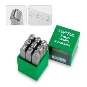 9pc Number Punch Set 5mm