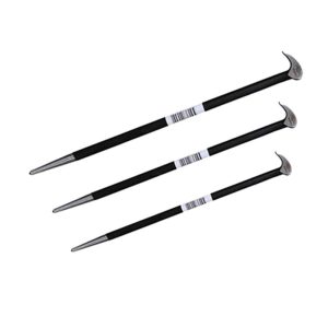 Vires 3pce Rolling Head Pry Bar Set 12/16/20"
