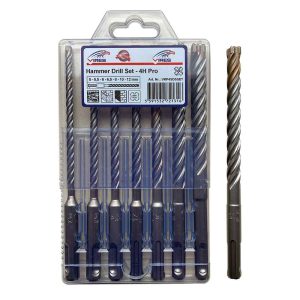Vires 4H Pro SDS plus drill bit set 7pc