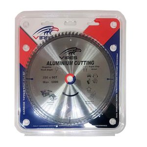 Vires TCT Aluminium Blade 250mm T80 30mm bore