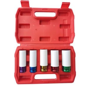 5 Piece 1/2" Alloy Wheel Impact Socket Set
