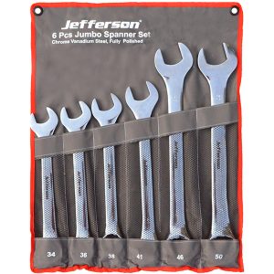 6 Piece Jumbo Combination Spanner Set