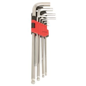 9 Piece Extra Long Ball-Hex Key Metric Set
