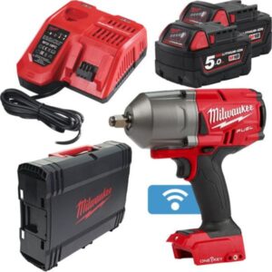 M18ONEFHIWF12-502X FUEL ONE-KEY 1/2" Impact Wrench (2x5Ah)